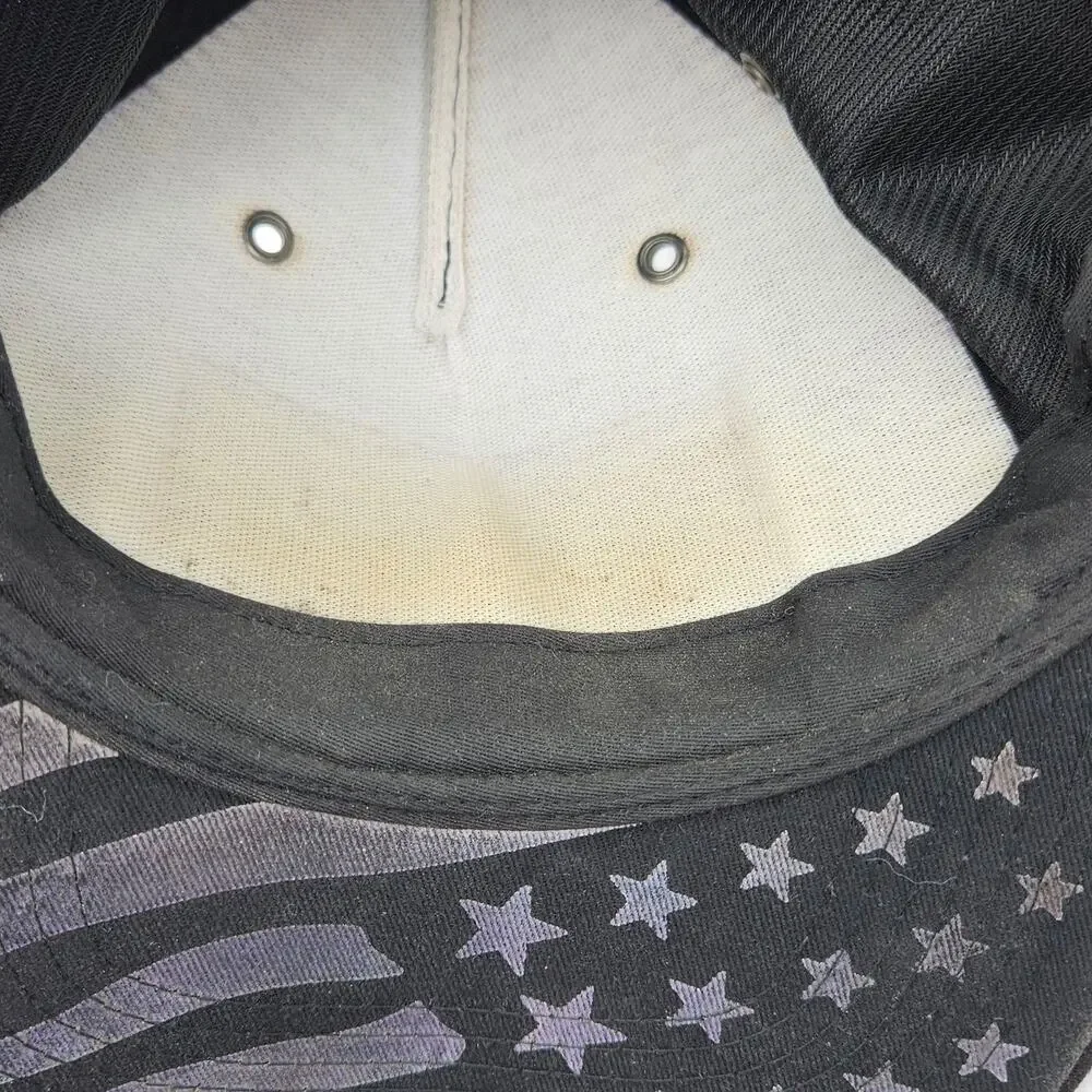 Dallas USA Flag Hat Cap Snap Back Mens One Size Black Original Twill Patriotic